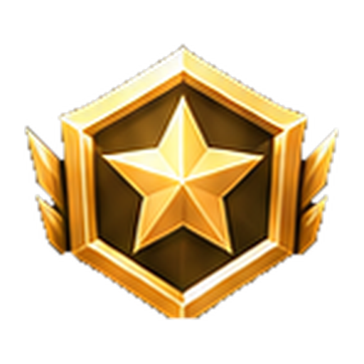 Gold rank badge